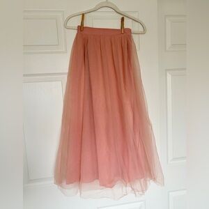 Roolee Baby Pink A-Line Tulle Skirt